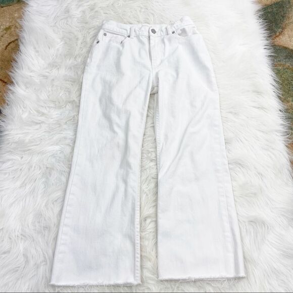 Rebecca Taylor La Vie Ines Kick Boot Raw Hem Hi-Rise Crop Jeans - Picture 5 of 11